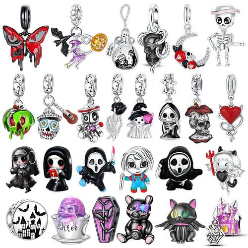 Original Charms Bead 925 Sterling Silver Horror Nun Grim Rea