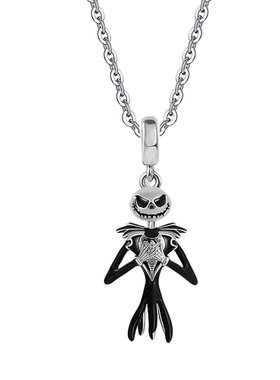 Harong New Nightmare Before Christmas Necklaces Black Enamel