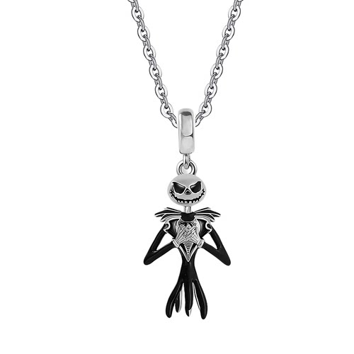 Harong New Nightmare Before Christmas Necklaces Black Enamel