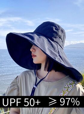 Wide Brim UPF 50+ Sun Hat Women Anti-UV Protection Hiking Fi