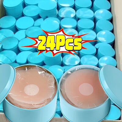 2-24PCS Invisible Self Adhesive Chest Paste Reusable Sticker