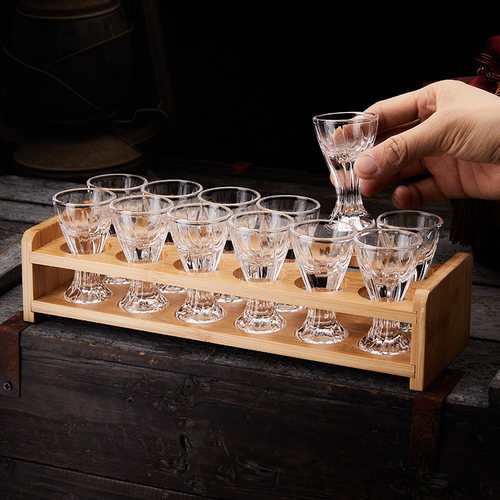 家用酒杯玻璃套装小号子弹