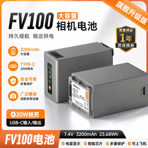 适用索尼NP-FV100相机电池FV7