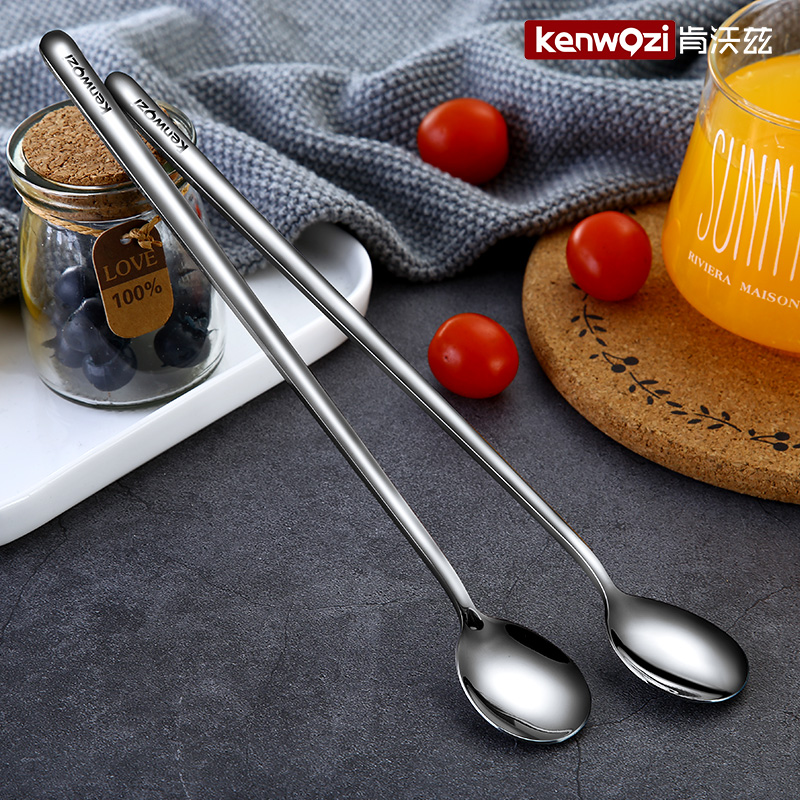 Kenwozi¿ÏÎÖ×È ¿§·ÈÉ׳¤°ÉÉ×É××Ó304²»Ðâ¸Ö³¤±ú½Á°èÉ×СÉ×2Ö§×°