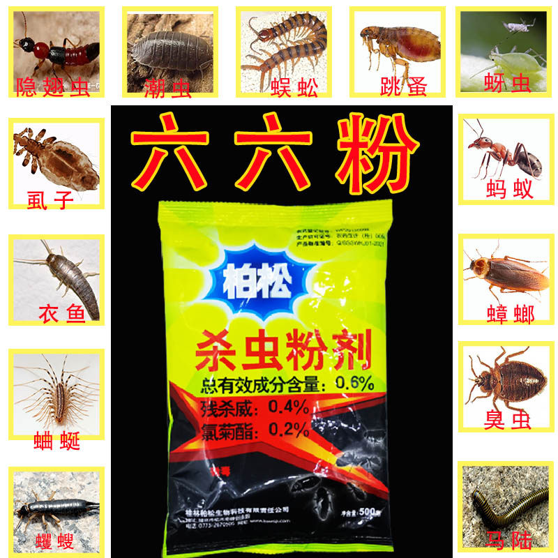 灭跳蚤药家用床上松柏杀虫药粉灭害灵虱子蟑螂室内跳蚤粉剂百虫灵