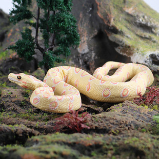 仿真动物模型儿童玩具万圣节礼物摆件蟒蛇响尾眼镜蛇巨蟒黄金蟒蛇