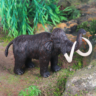 儿童仿真史前生物模型猛犸象大象摆件实心野生动物模型认知玩具男