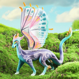 实心巴亚拉龙仿真野生动物模型儿童玩具桌面摆件神话传说魔兽礼物