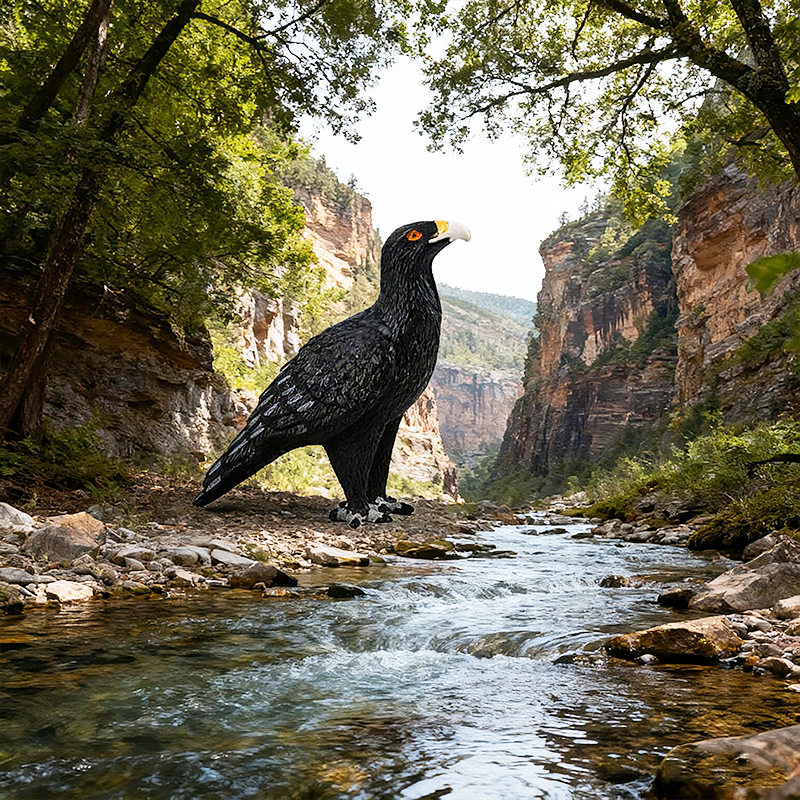 儿童科教蒙氏教具仿真鸟类飞禽动物实心模型老鹰鹦鹉认知玩具摆件