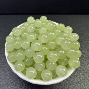 和田玉色葡萄肉散珠玉石青提色珠子批发diy编织玉石饰品手链项链