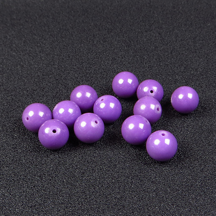 天然紫云母散珠香芋云母石圆珠手串隔珠佛珠手链DIY水晶串珠配件