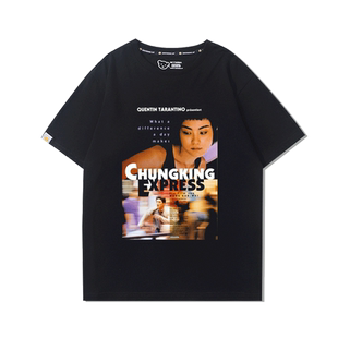 重庆森林Chungking Express短袖T恤王家卫王菲梁朝伟男女日系衣服