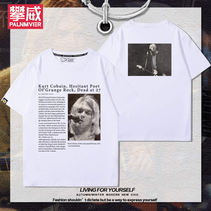 复古vintage短袖高街重磅T恤男