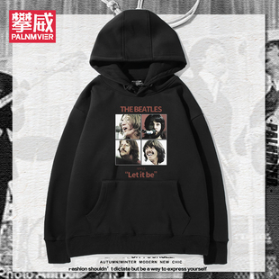 the Beatles 披头士朋克乐队周边连帽卫衣男女美式摇滚百搭衣服潮