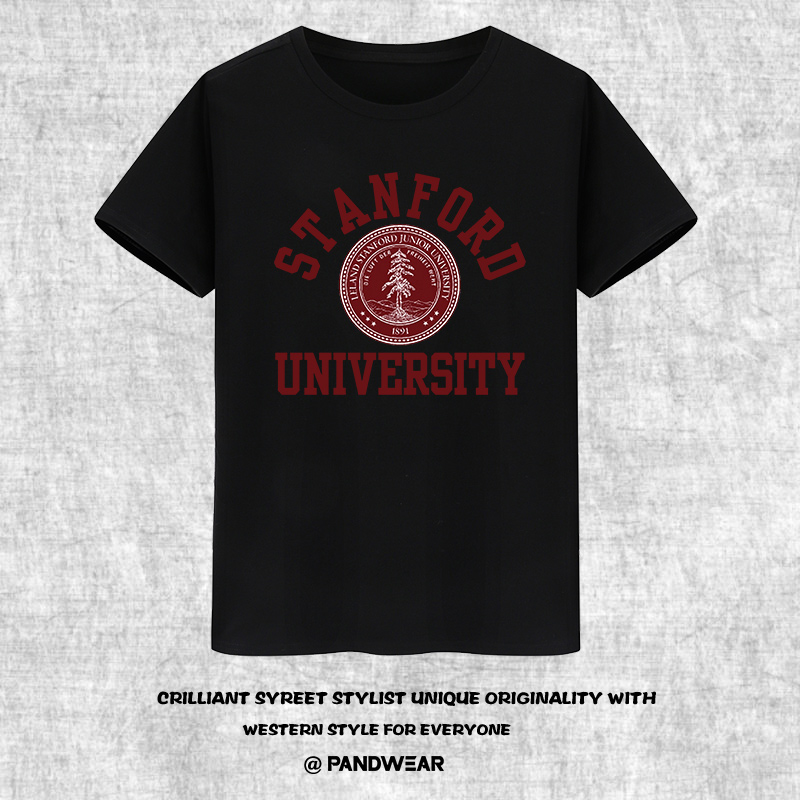 斯坦福美国名校哈佛半袖校服