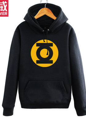 攀威生活大爆炸 Sheldon谢耳朵TBBT 谢尔顿 绿灯侠卫衣外套衣服男