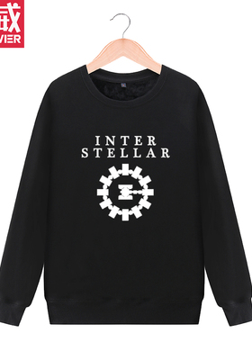 攀威Interstellar星际穿越永恒号电影男装印花卫衣外套衣服秋冬