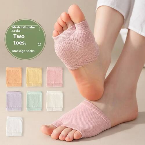 Fashion Elastic Forefoot Socks Invisible Soft Half Feet Boat