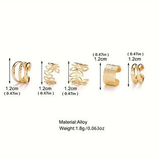 Elegant Styl 5pcs Trendy Cuff Classic Ear set Design