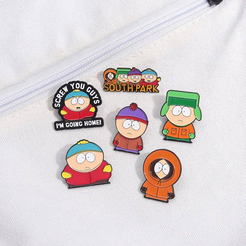 Cute Character Enamel P Screw You Cuys Brooches Lapel Badges