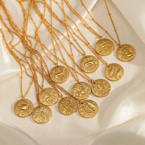 12 Zodiac Constellation Stainless Steel Necklace for Women G