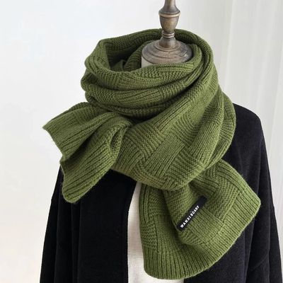 Scarf Solid Color Winter Warm Scarf Scarf for Men and Women