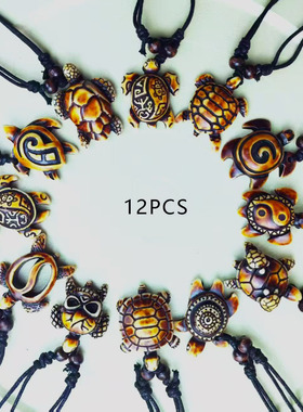 Animal Necklace Spring Leg Small Turtle Resin Jewelry Pendan