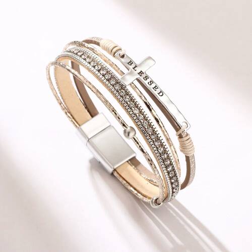 Bohemian Cowboy Chic Cross Bracelet Western Jewelry For Wome