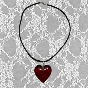 Y2k Red Heart Necklace for WomenVintage Big Hearts Pendants