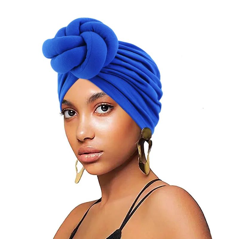 New Turban for Women Large Flower Stretch Turban Headwrap Be