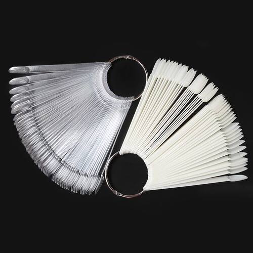 80/50/20pcs Nail Display Sticks Nail Swatch False Nail Tips