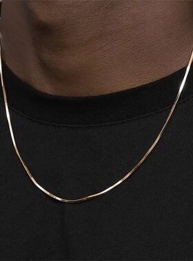 1.2mm Gold Color Stainless Steel Necklace For Men Hip Hop Ti