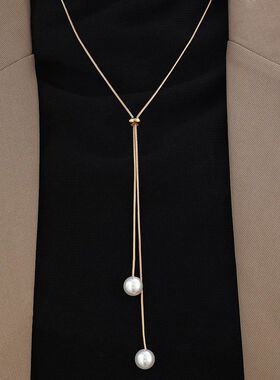 Fashion Imitation Pearls Necklace For Women Gold & Silver Co