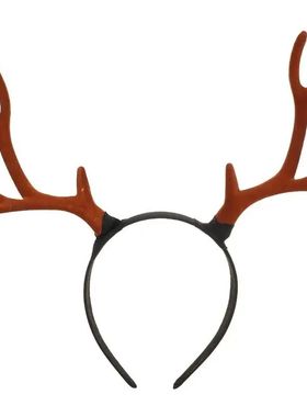 Christmas Gift Antler Flocked Deer Branch Headband Multipurp