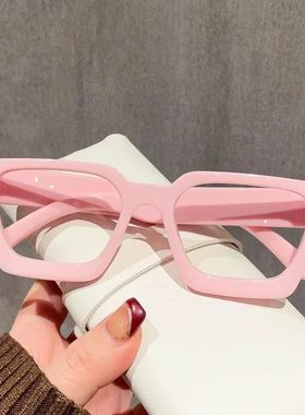 Thick Edged Square Computer Eyeglass Women Men Anti Blue Lig