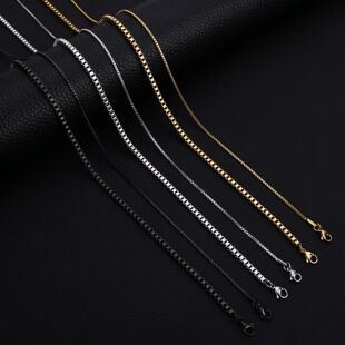 1.5 To 3 MM Thick Stainless Steel Box Chain Necklaces For Me