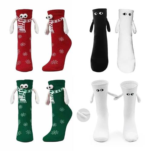 Christmas Socks for Couples Funny Holding Hands Stockings Fi