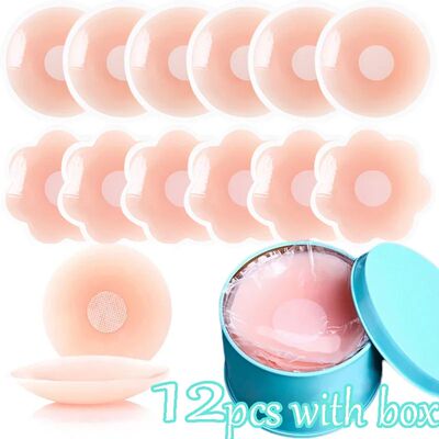 With Box Silicone Nipple Cover Reusable for Women Breast Pet