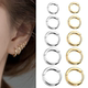 Men Steel Simple New Earrings Stainless Hoop Women Small for