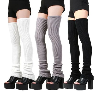 Lengthened Mid-high Warm Knee Socks Leggings JK Knitted Leg