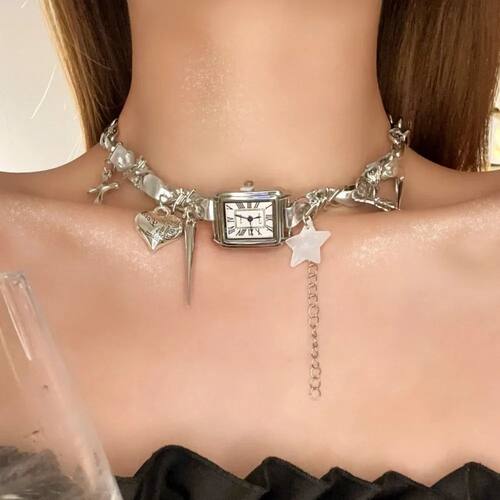 Fashion Star Watches Pedant Choker Cross Butterfly Gothic Ri