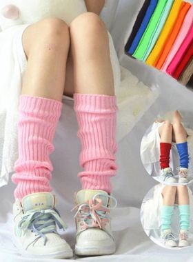 Sweet Girl Leg Warmers Wool Ball Knitted Foot Cover Women Au