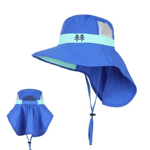 Sun Hat with Neck Flap for Youth Boys and Girls, Beach Caps