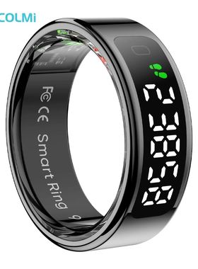 R12 Smart Ring with Display Screen and Touch, Wireless Charg