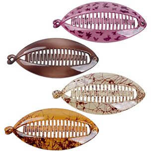 Lazy Fish for Holder Ponytail Clips Hair Shape Size Large