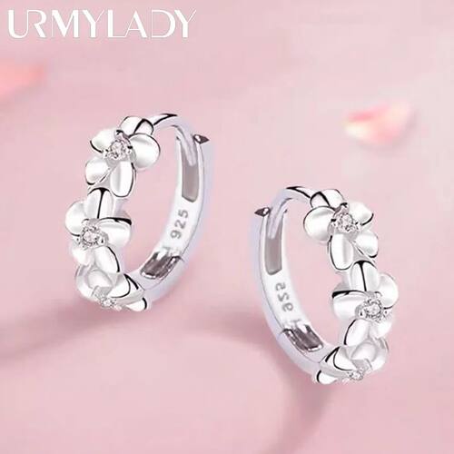 Top Sale 925 Sterling Silver Needle Earrings for Women's Wed