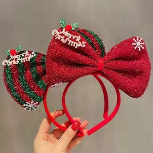 2026 Kids Headband Christmas Cosplay Cartoon Elk Snowflake B