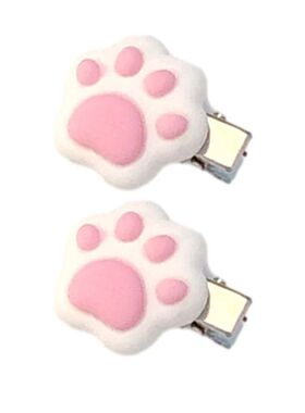 1pc/1pair Mini Cat Paw Shape Hairpin Teens Christmas Ponytai