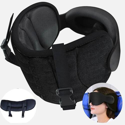 3D Contoured Travel Pillow 100% Blackout Zero Eye Pressure S