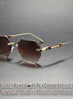 2025New Man Woman Sunnies Fashion Unisex Rimless Sunglasses